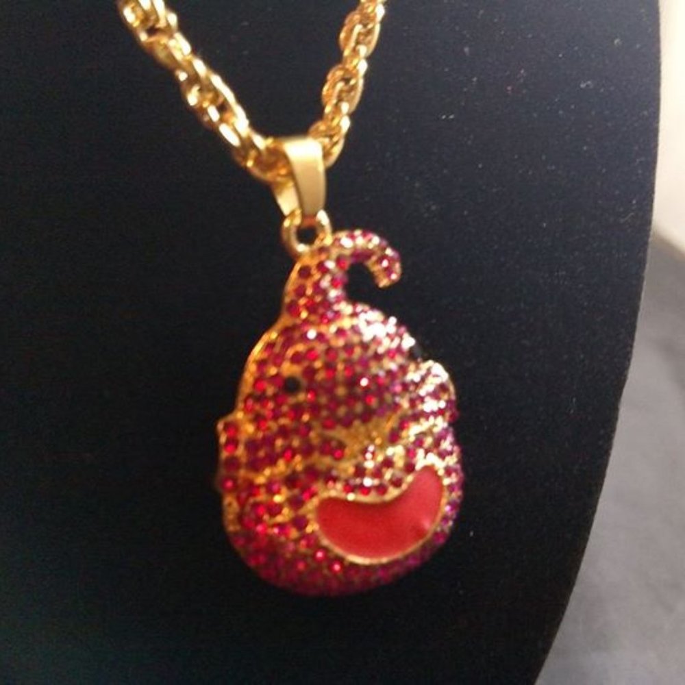 Gold Super Majin Buu Dragon Ball Z DBZ Necklace
